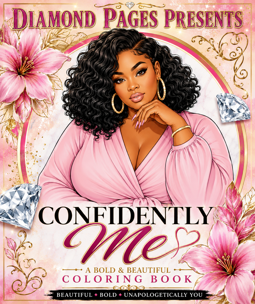 Confidently Me — A Bold & Beautiful Coloring Book coloring book cover